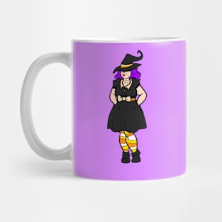 Candy Corn Witch Mug